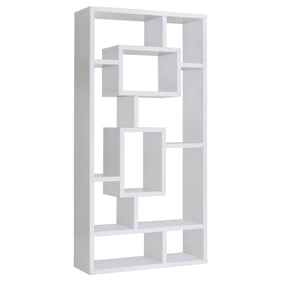 Coaster Furniture Howie White 10 Shelf Bookcase