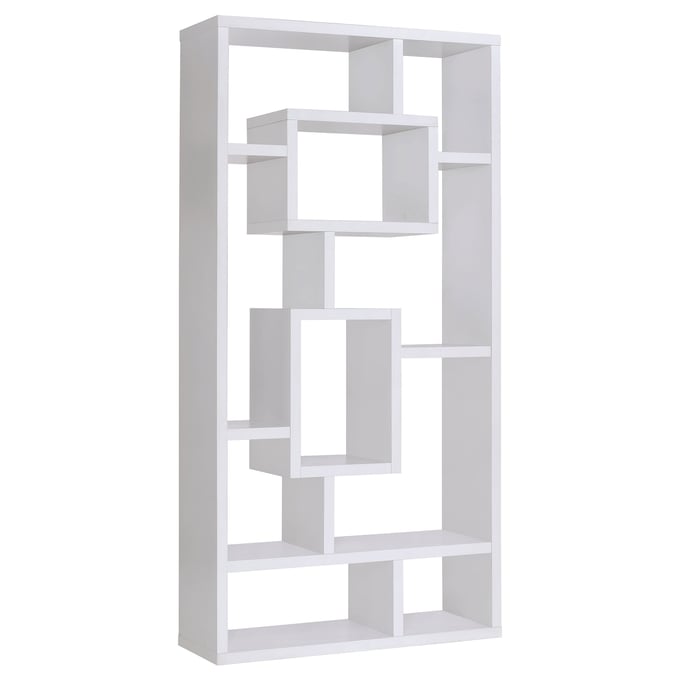 Coaster Furniture Howie White 10 Shelf Bookcase CST-800157