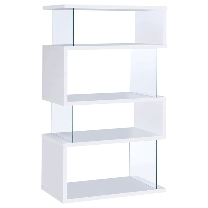 Coaster Furniture Emelle White 4 Tier Bookcase CST-800300