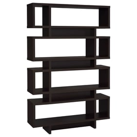 Coaster Furniture Reid Cappuccino 4 Tier Open Back Bookcase