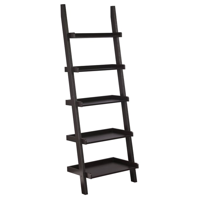 Coaster Furniture Cappuccino Ladder Bookcase CST-800338