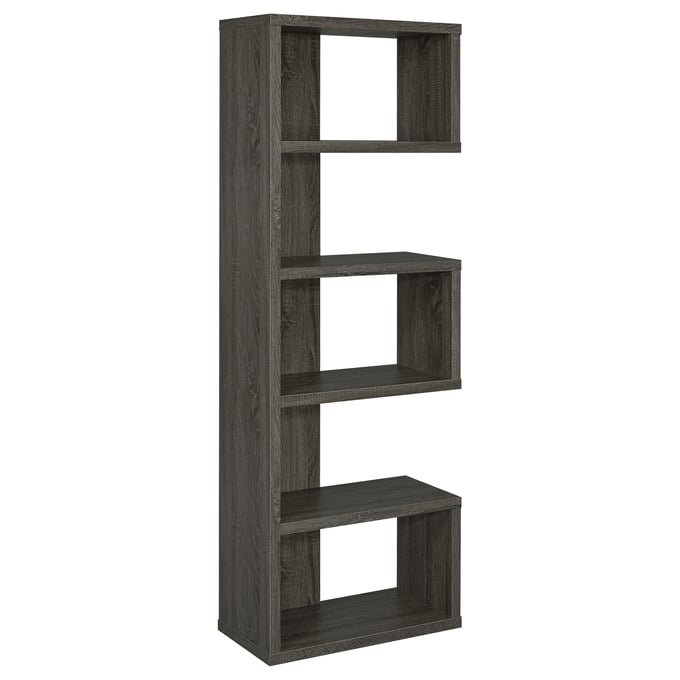 Coaster Furniture Joey Weathered Grey 5 Tier Bookcase CST-800552