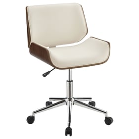 Coaster Furniture Addington Ecru Walnut Adjustable Height Office Chair