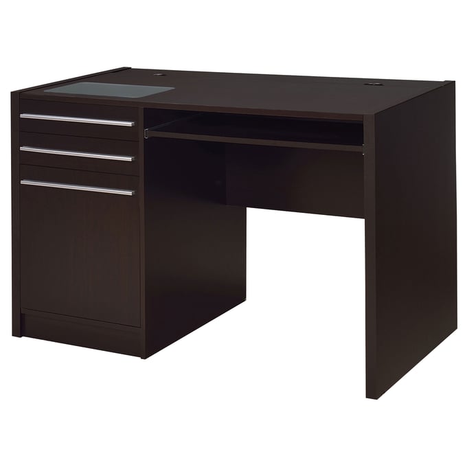 Coaster Furniture Cappuccino Wood Rectangle Computer Desk CST-800702