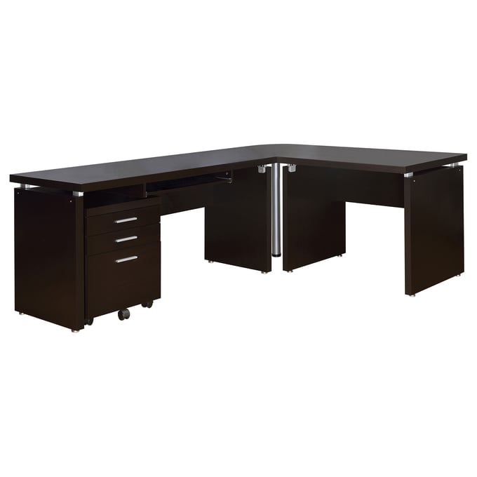 Coaster Furniture Skylar Cappuccino Office L Desk CST-800891T