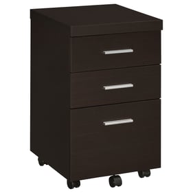 Coaster Furniture Skeena Cappuccino 3 Drawers Mobile Storage Cabinet