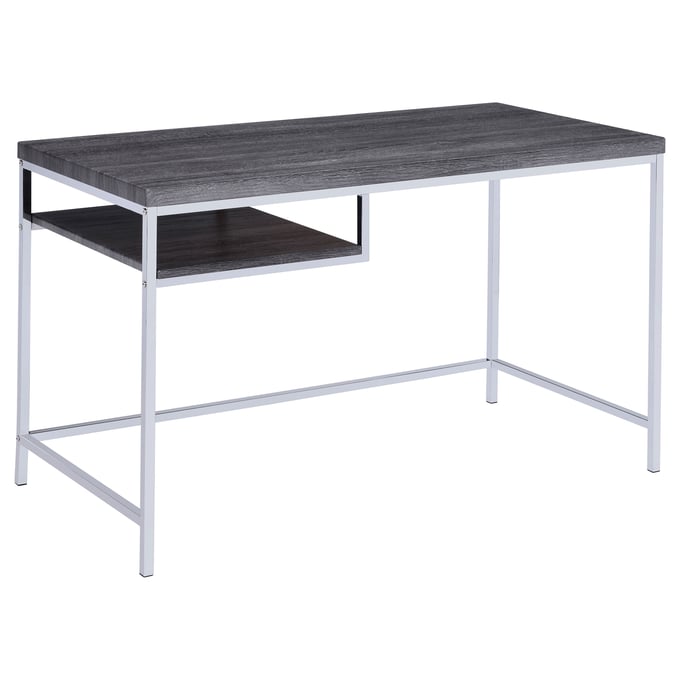 Coaster Furniture Weathered Grey Metal Writing Desk CST-801271