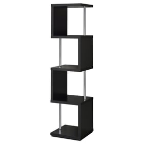 Coaster Furniture Baxter Black 4 Shelf Bookcase