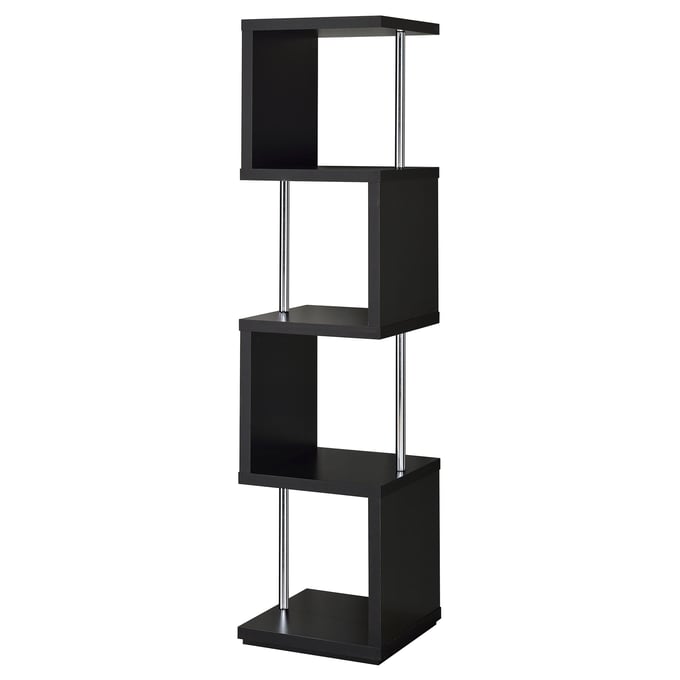 Coaster Furniture Baxter Black 4 Shelf Bookcase CST-801419