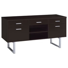 Coaster Furniture Lawtey Cappuccino 5 Drawers Credenza with Adjustable Shel...