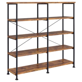 Coaster Furniture Analiese Antique Nutmeg 4 Shelf Open Bookcase