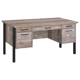 Coaster Furniture Samson Weathered Oak Office Desk