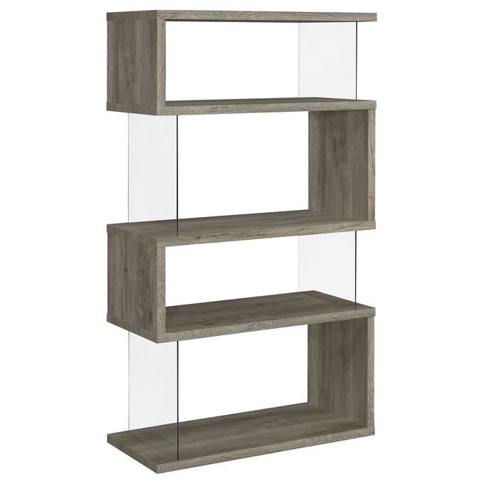 Coaster Furniture Emelle Grey Driftwood Bookcase CST-802340