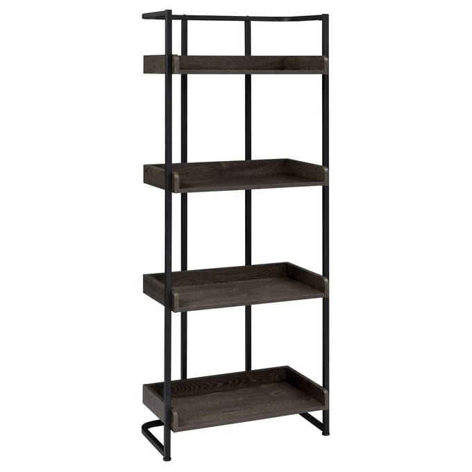 Coaster Furniture Ember Dark Oak Sandy Black Bookcase CST-803412