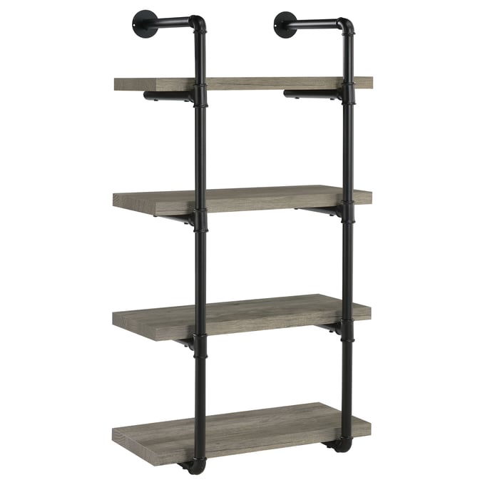 Coaster Furniture Elmcrest Grey Driftwood 24 Inch Wall Shelf CST-804416