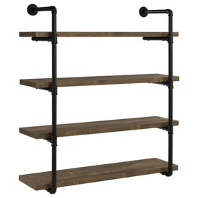 Coaster Furniture Elmcrest Rustic Oak 40 Inch Wall Shelf