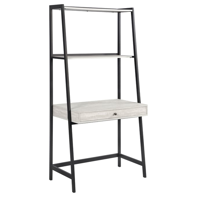 Coaster Furniture Pinckard Grey Stone Black 1 Drawer Ladder Desk CST-805801