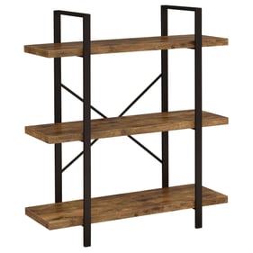 Coaster Furniture Cole Antique Nutmeg 3 Shelf Bookcase