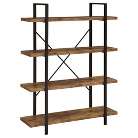 Coaster Furniture Cole Antique Nutmeg 4 Shelf Bookcase