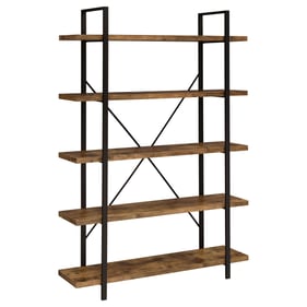 Coaster Furniture Cole Antique Nutmeg 5 Shelf Bookcase