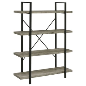 Coaster Furniture Cole Grey Driftwood 4 Shelf Bookcase