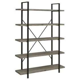 Coaster Furniture Cole Grey Driftwood 5 Shelf Bookcase