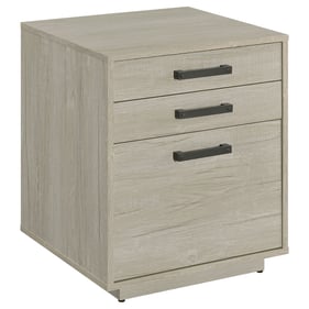 Coaster Furniture Loomis Whitewashed Grey 3 Drawers Square File Cabinet