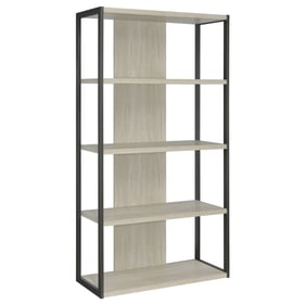 Coaster Furniture Loomis Whitewashed Grey 4 Shelf Bookcase