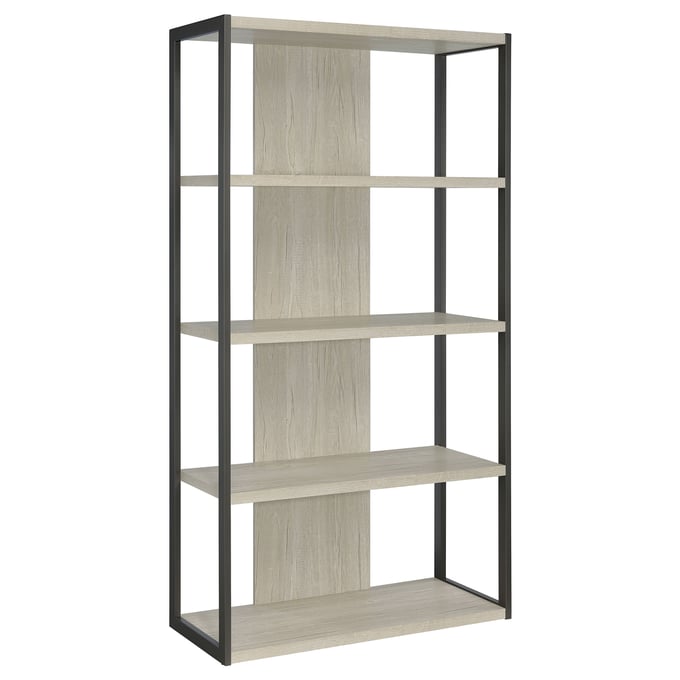 Coaster Furniture Loomis Whitewashed Grey 4 Shelf Bookcase CST-805883