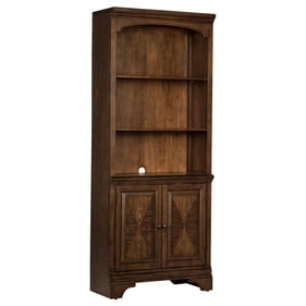 Coaster Furniture Hartshill Burnished Oak Bookcase with Cabinet