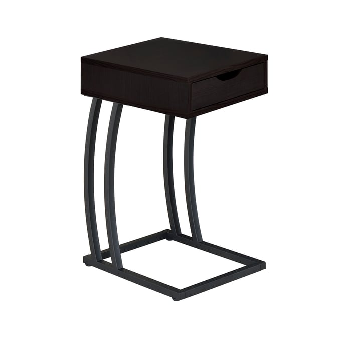 Coaster Furniture Troy Cappuccino Accent Table with Power Outlet CST-900578