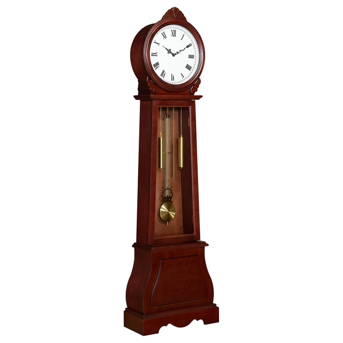 Coaster Furniture Narcissa Brown Red Grandfather Clock CST-900723