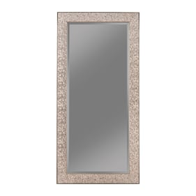 Coaster Furniture Rollins Silver Sparkle Rectangular Floor Mirror