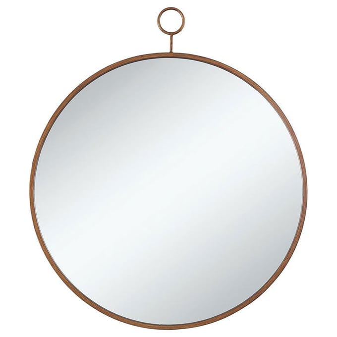 Coaster Furniture Eulaina Gold Round Mirror CST-902354