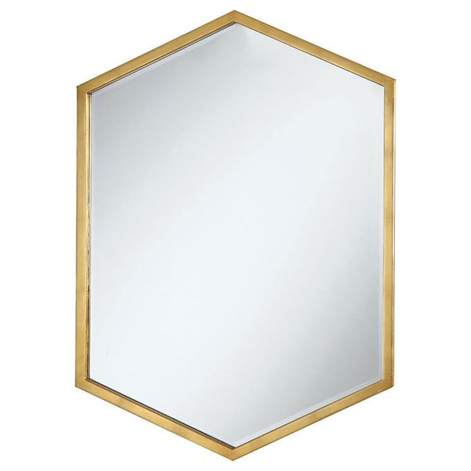 Coaster Furniture Bledel Gold Hexagon Shaped Wall Mirror CST-902356