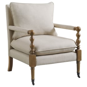 Coaster Furniture Dempsy Beige Accent Chair with Casters