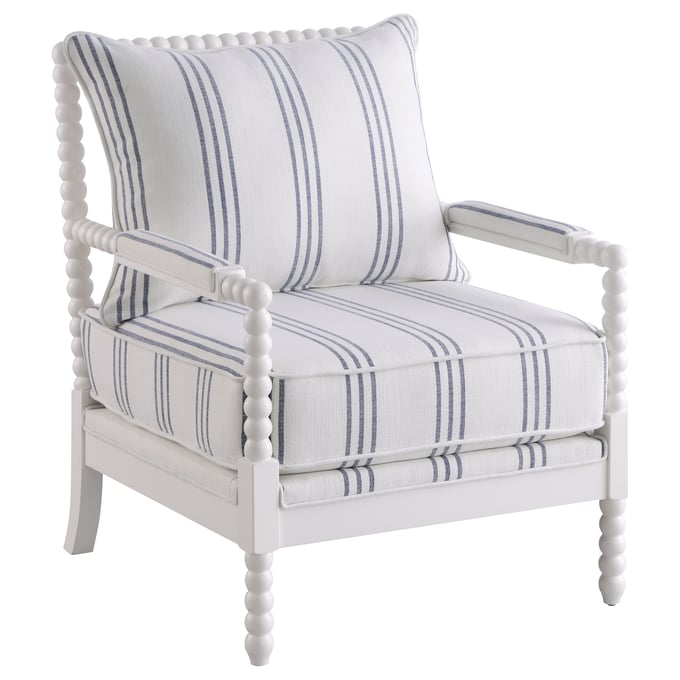 Coaster Furniture Blanchett White Accent Chair CST-903835