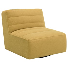 Coaster Furniture Cobie Mustard Swivel Armless Chair