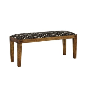 Coaster Furniture Lamont Natural Navy Rectangular Bench