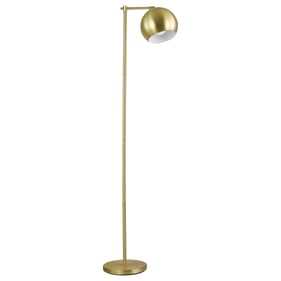 Coaster Furniture Linnea Brass 1 Light Dome Shade Floor Lamp