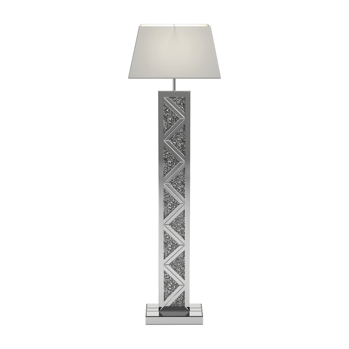 Coaster Furniture Carmen White Geometric Base Floor Lamp CST-920140