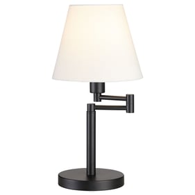 Coaster Furniture Colombe Matte Black Off White Table Lamp