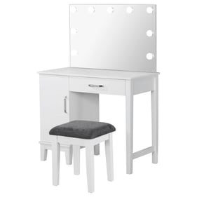 Coaster Furniture Elijah Dark Grey White Vanity Set