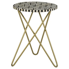 Coaster Furniture Xenia Black White Accent Table