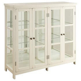 Coaster Furniture Sable White 4 Doors Display Accent Cabinet