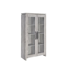 Coaster Furniture Alejo Grey Driftwood 2 Doors Tall Cabinet