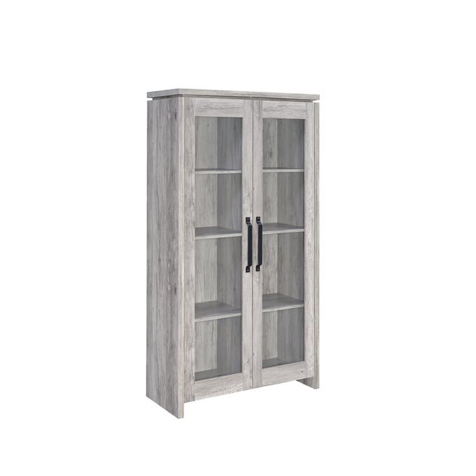 Coaster Furniture Alejo Grey Driftwood 2 Doors Tall Cabinet CST-950783