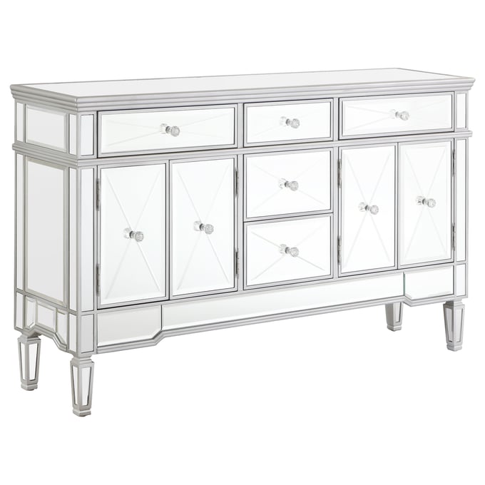 Coaster Furniture Duchess Silver 5 Drawers Accent Cabinet CST-950849