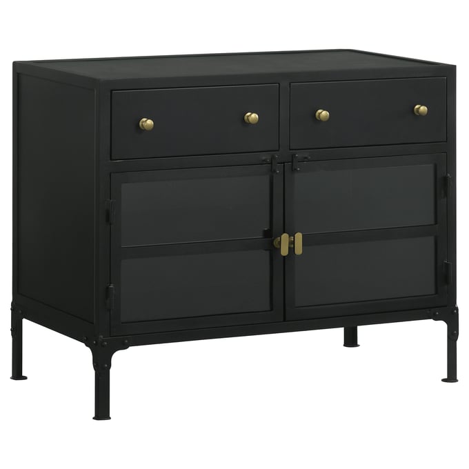 Coaster Furniture Sadler Matte Black Accent Cabinet CST-951761