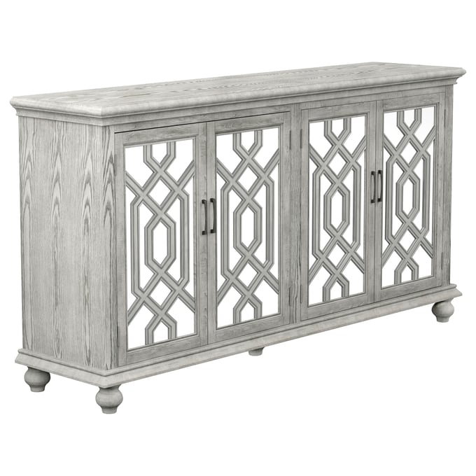 Coaster Furniture Melanie Antique White 4 Doors Accent Cabinet CST-952845